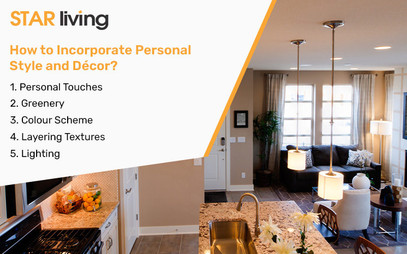 incorporating personal style and decor infographic